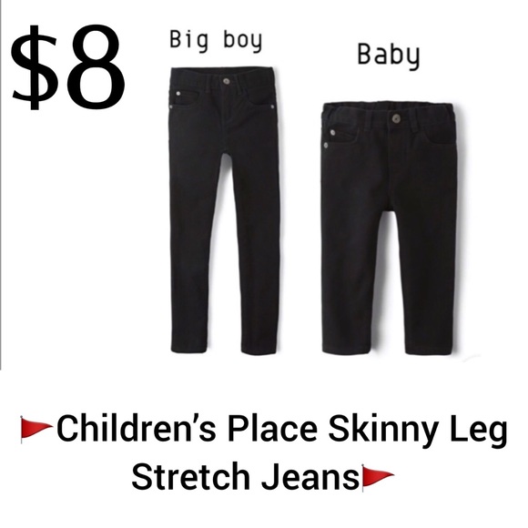 CHILDREN’S PLACE BLACK SKINNY LEG JEANS - Picture 3 of 3
